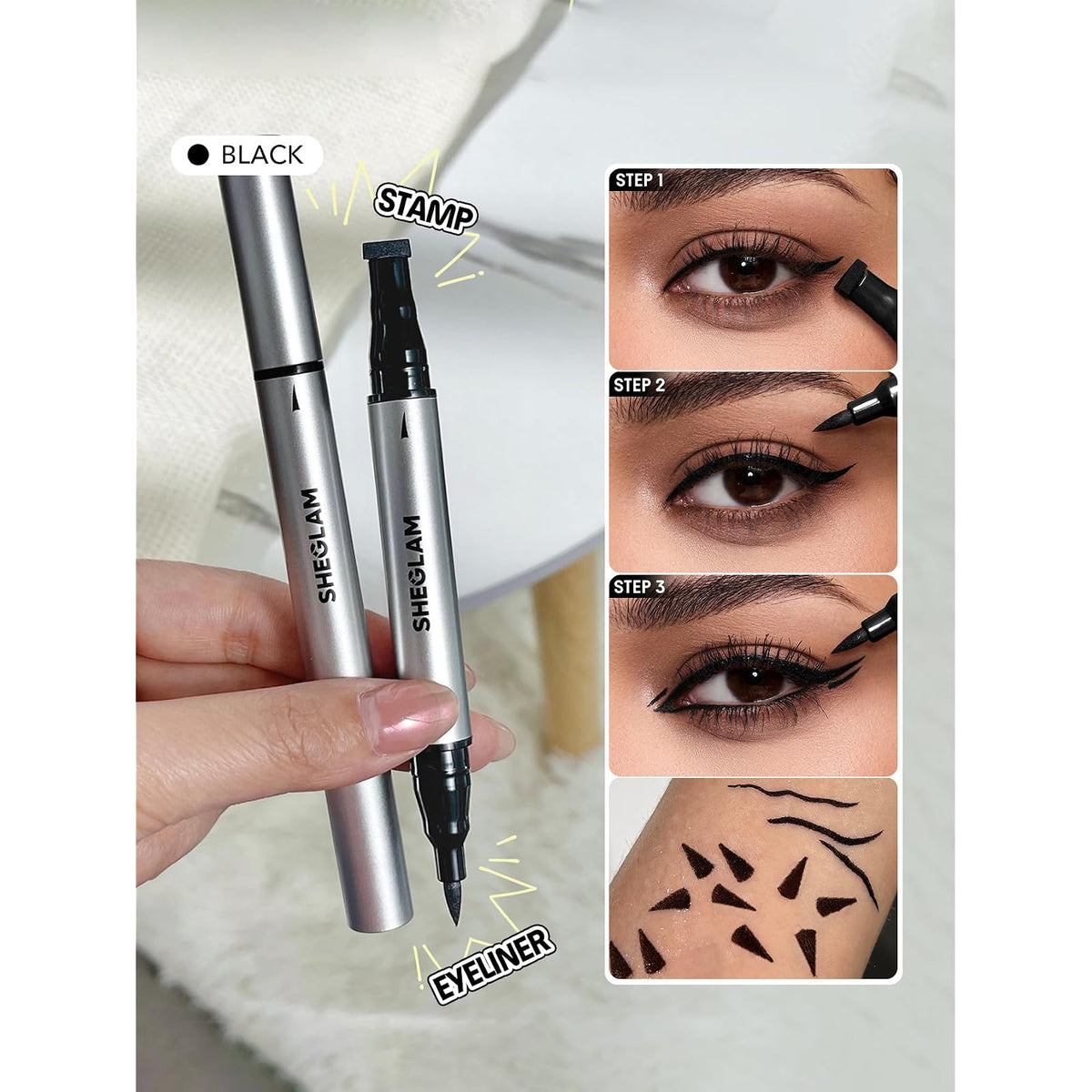 SHEGLAM Eye-liner feutre avec tampon · photo 3