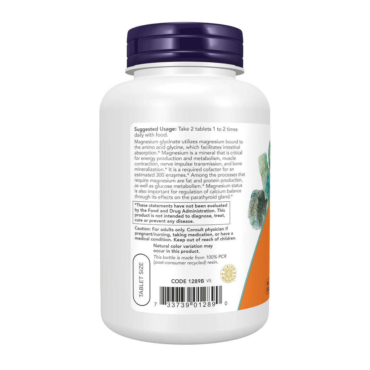 NOW Foods magnésium glycinate 100 mg