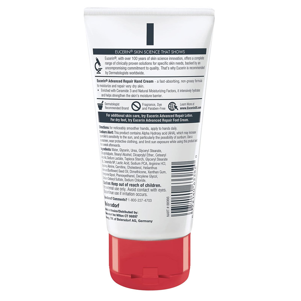 Eucerin Advanced Repair crème mains sans parfum 78 g