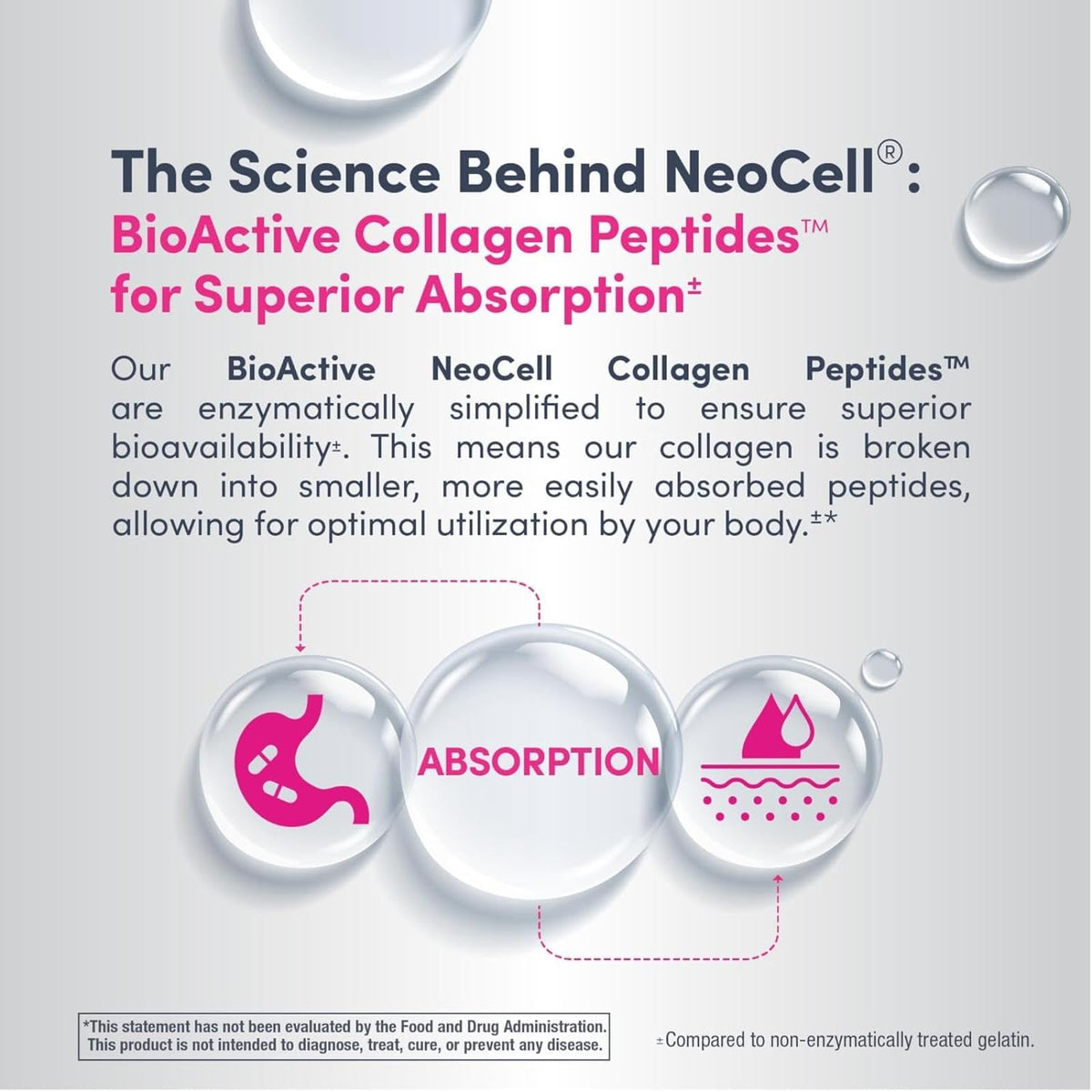 NeoCell peptides de collagène nature, 200 g