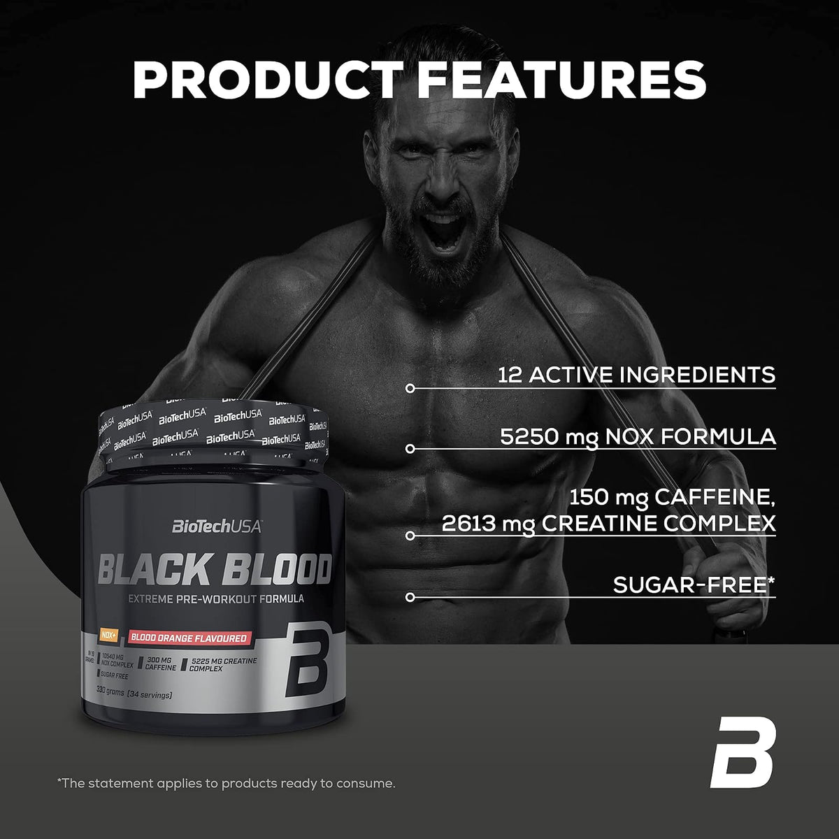 BioTechUSA Black Blood NOX+ pré-entraînement