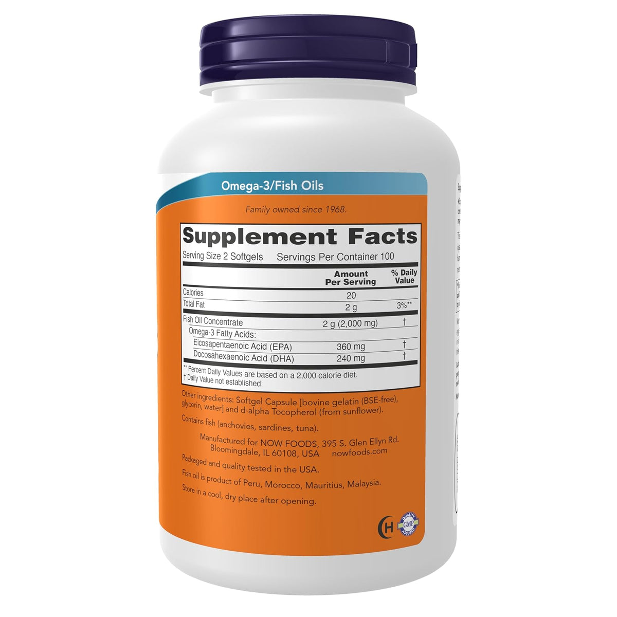 NOW Foods oméga-3 1000 mg