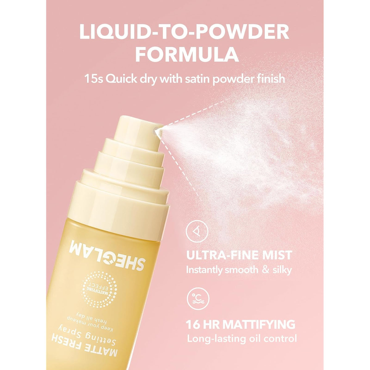 SHEGLAM Matte Fresh Spray fixateur · photo 2