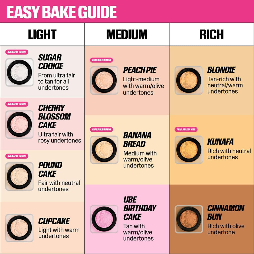 Huda Beauty Easy Bake poudre libre de fixation, mini 6 g
