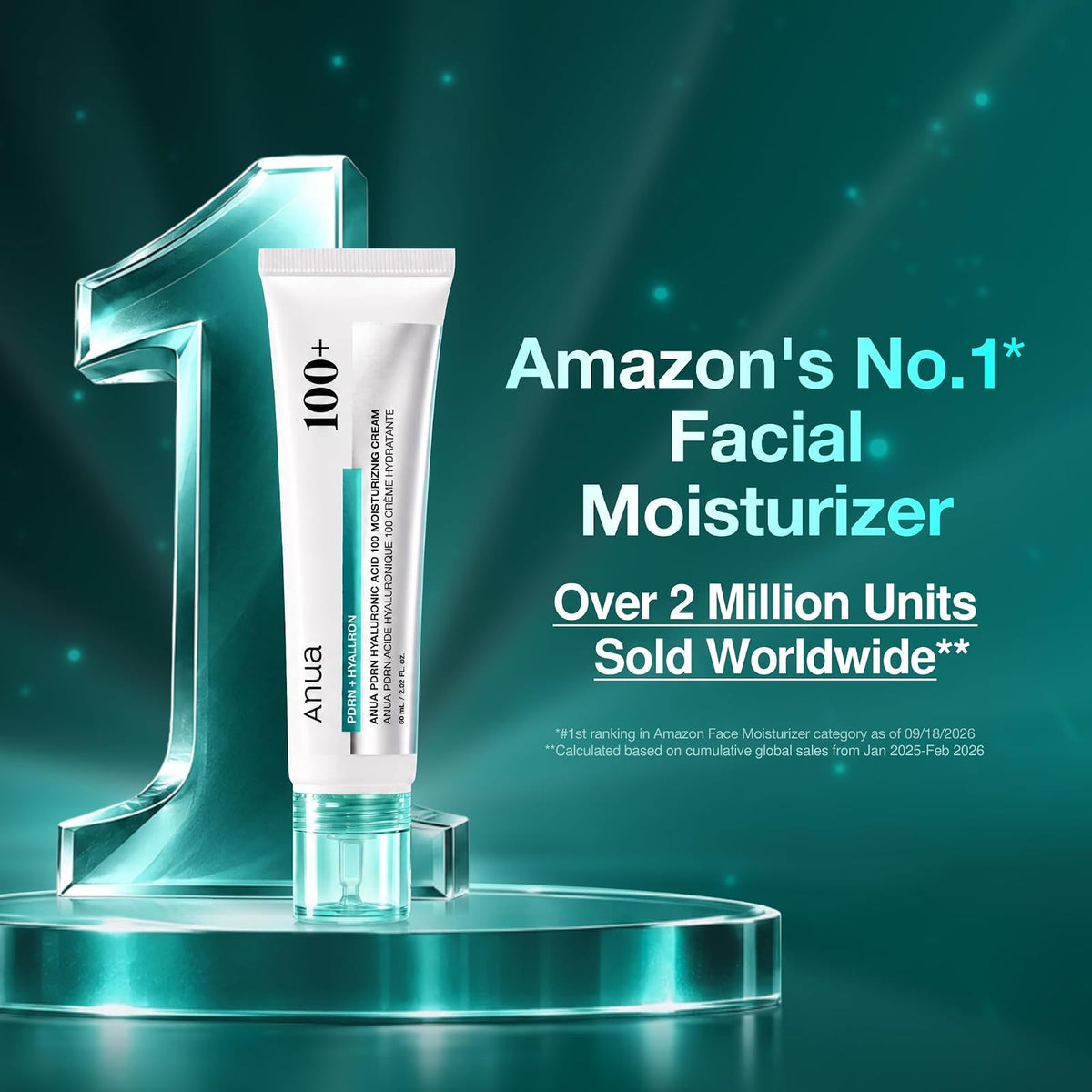 Anua PDRN Hyaluronic Acid 100 crème hydratante, 60 ml