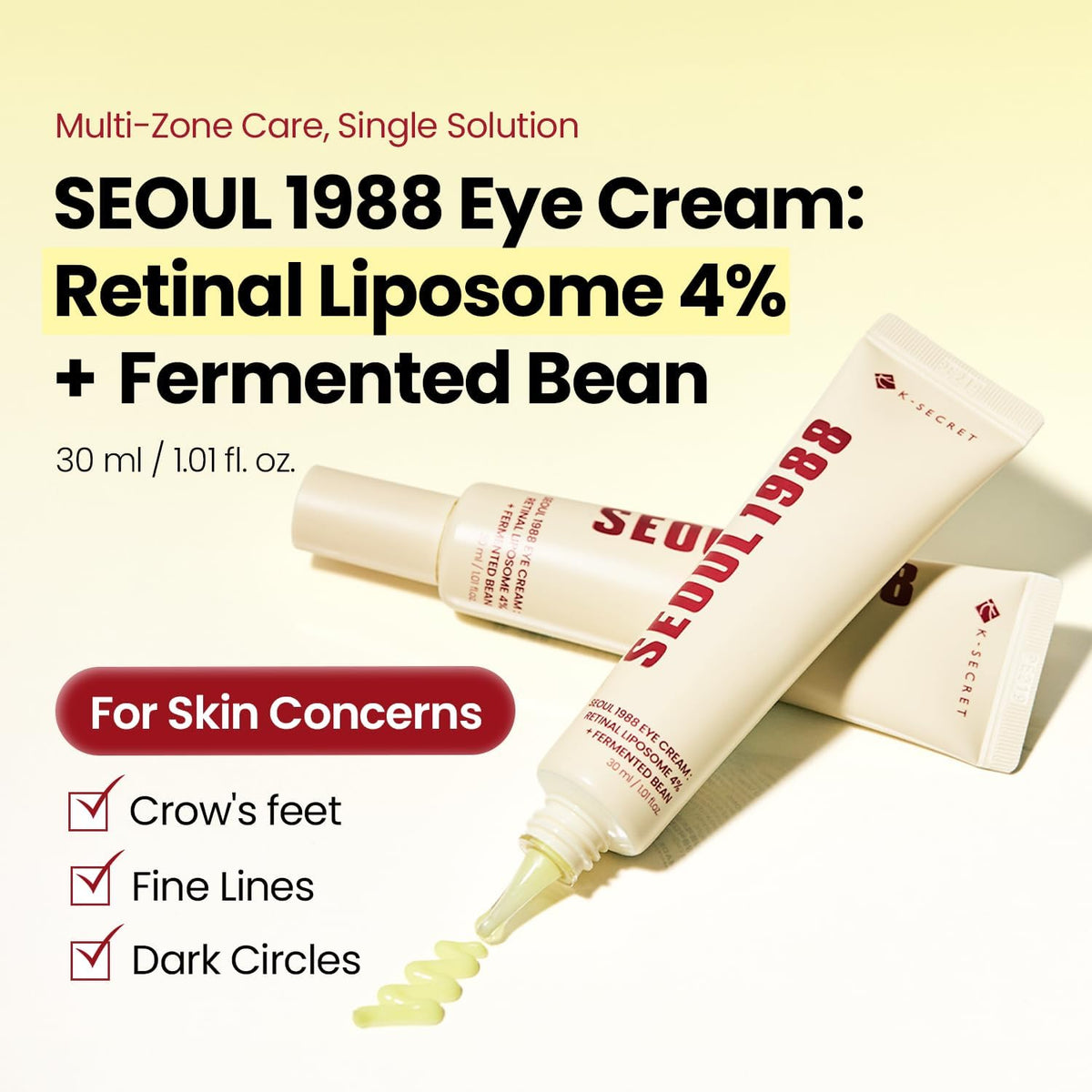 K-Secret Seoul 1988 crème yeux rétinal 4 %, 30 ml · photo 3