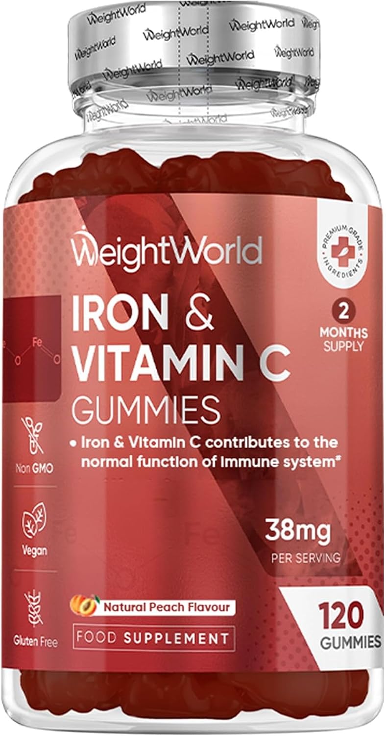 WeightWorld fer et vitamine C en gommes, 120 gommes