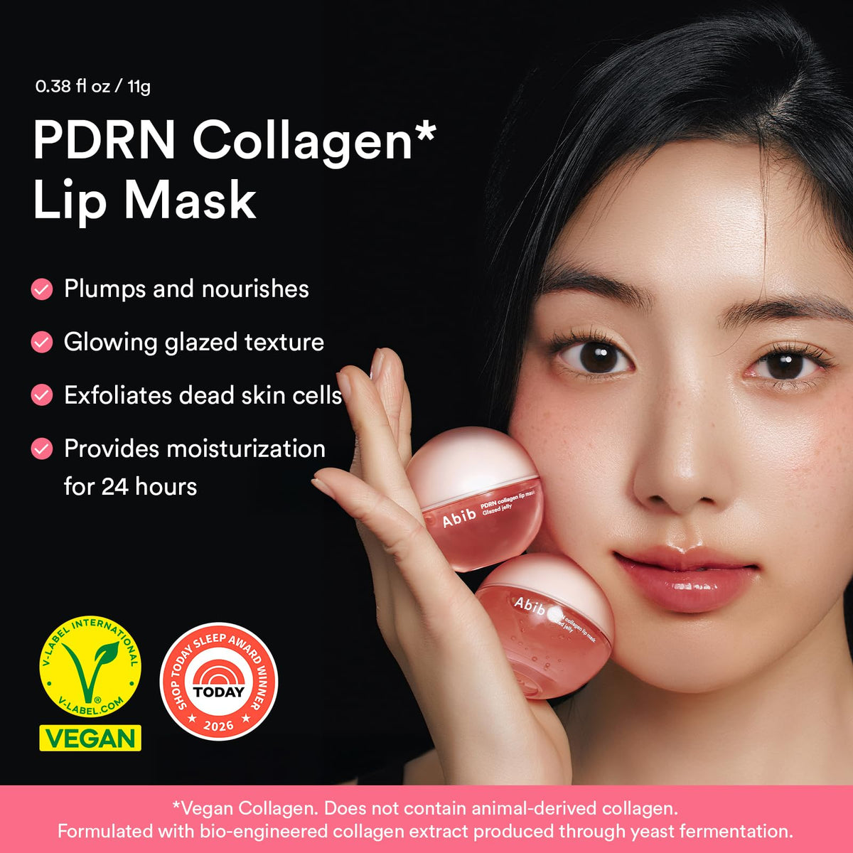 Abib PDRN Collagen masque lèvres, 11 g
