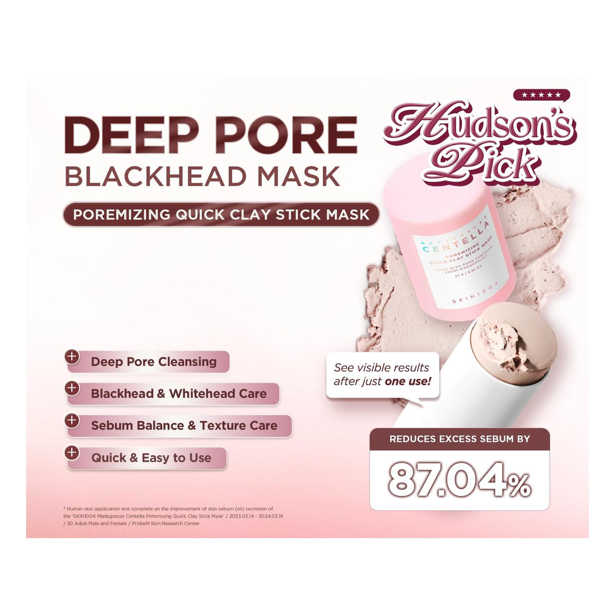 SKIN1004 Centella Poremizing Quick Clay masque stick, 27 g