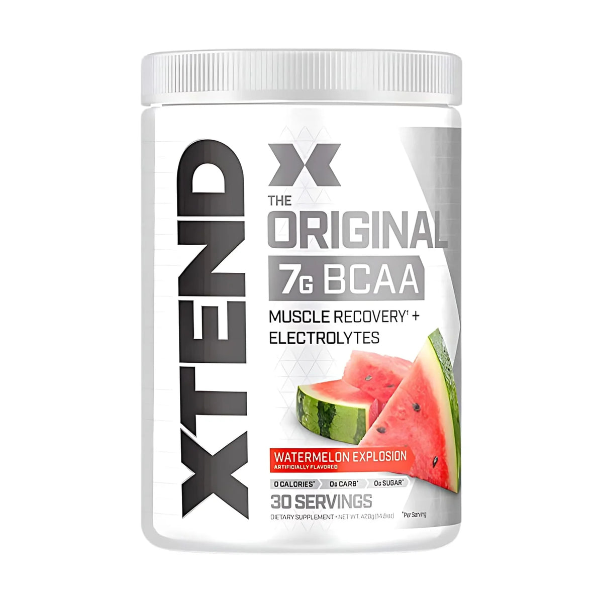 Scivation Xtend BCAA pastèque 30 doses, photo du produit seul sur fond blanc