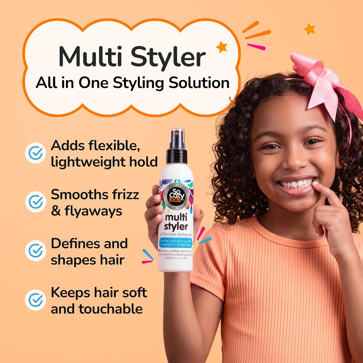 SO COZY Multi Styler 3-en-1 pour boucles d'enfants 154 ml