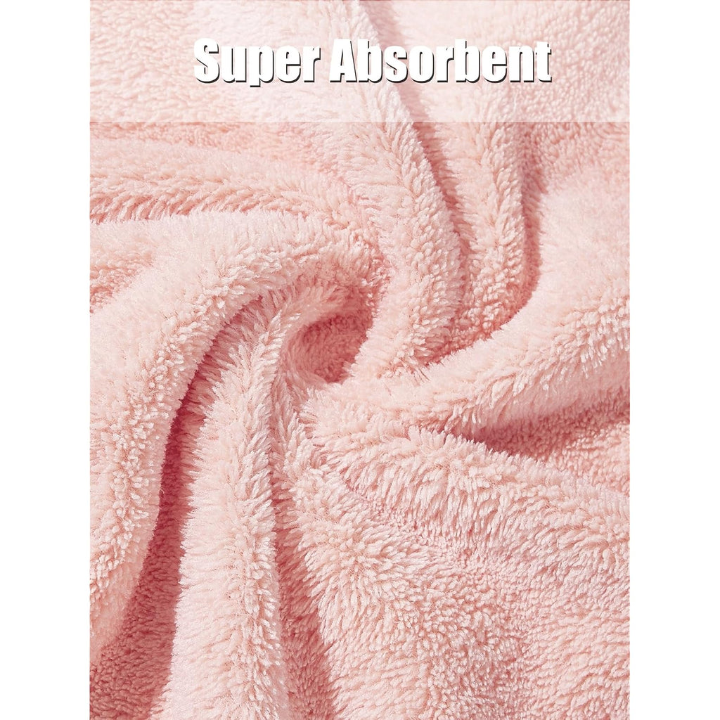 Hjb Visso serviette de bain à capuche en microfibre 80 x 80 cm