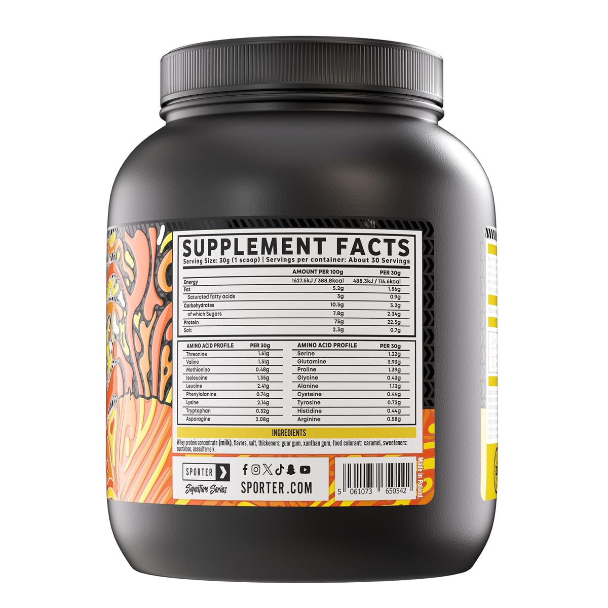 Sporter whey protéine, 860 g