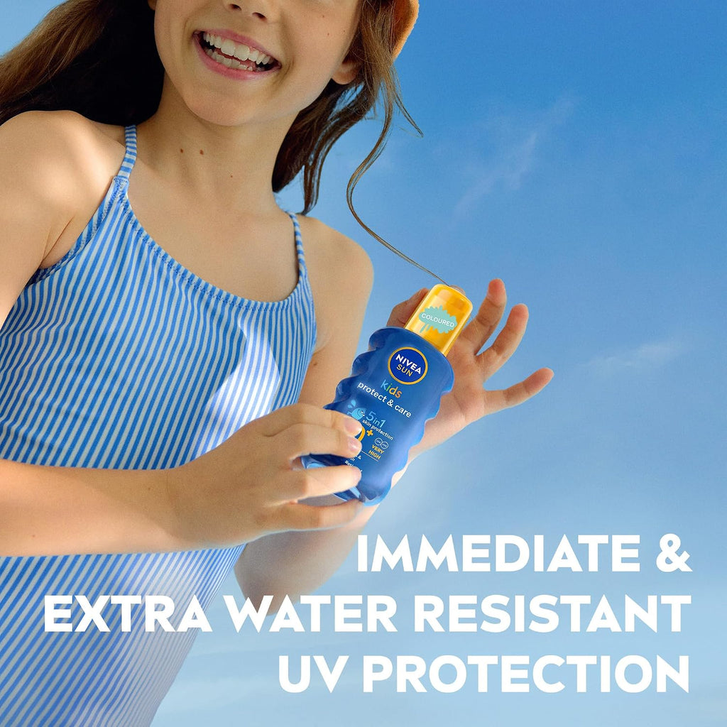 Nivea Sun Kids spray solaire, application