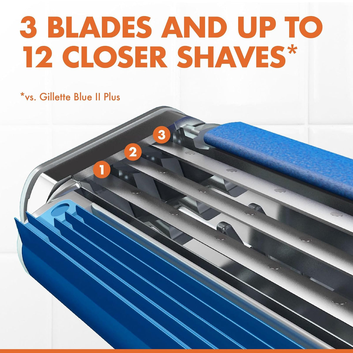 Gillette Blue3 Comfort rasoirs jetables homme, 6 + 2 offerts