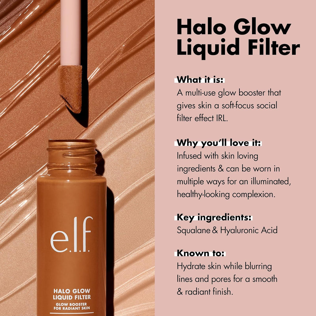 e.l.f. Halo Glow Liquid Filter enlumineur teinté, 31,5 ml