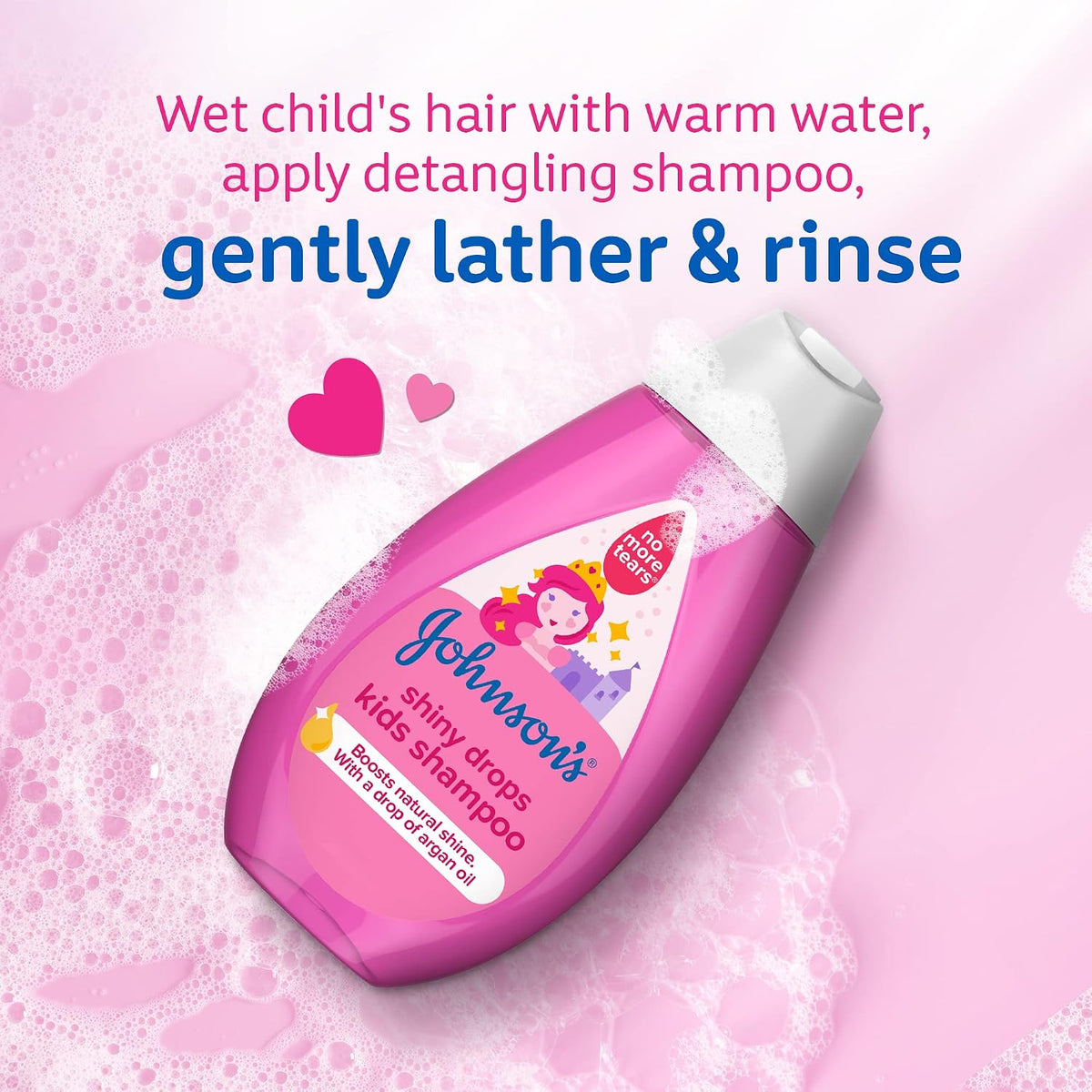 Johnson's Kids shampooing, utilisation