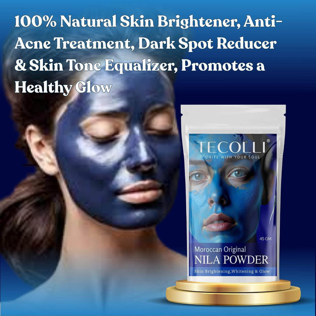 Tecolli poudre de Nila bleu du Maroc 45 g