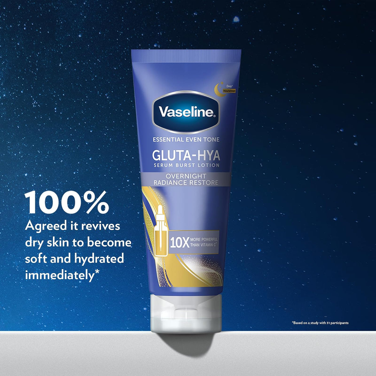 Vaseline Gluta-Hya lotion corps Overnight Radiance Restore, 200 ml