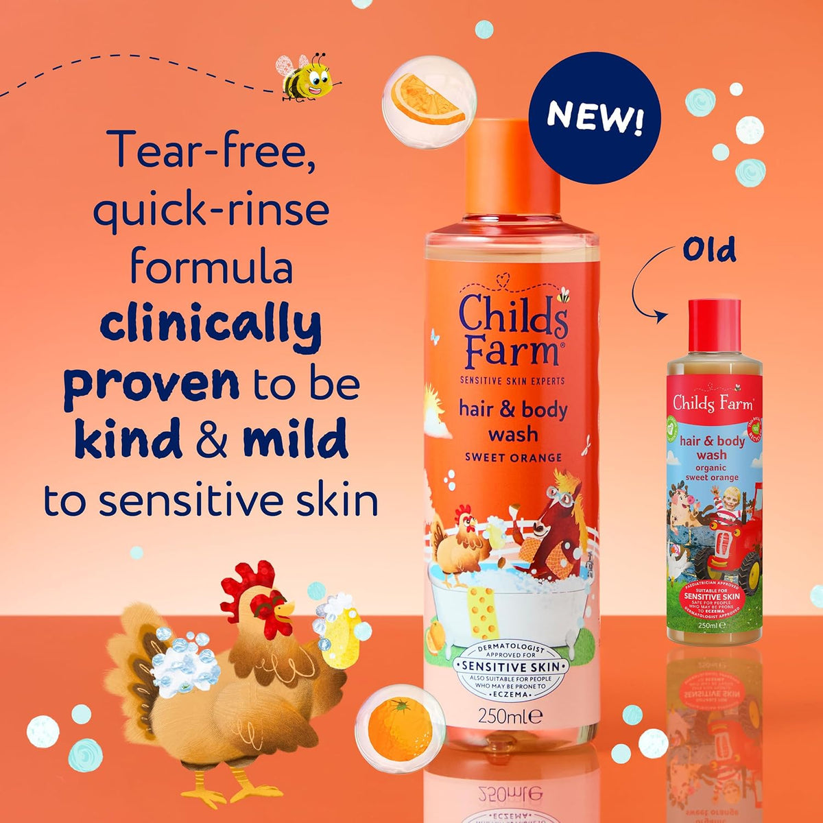 Childs Farm gel lavant, ingrédients naturels