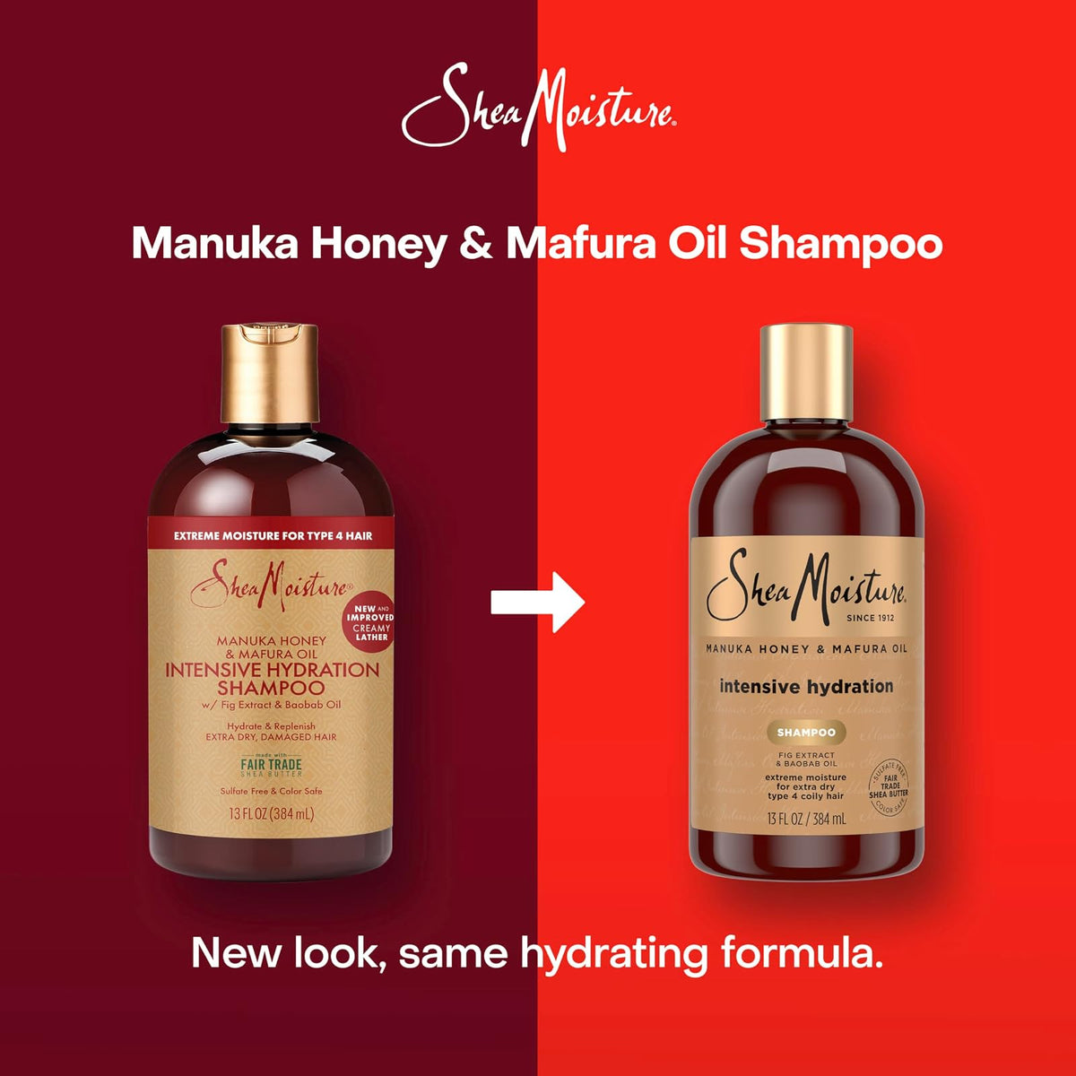 SheaMoisture shampooing miel de manuka et huile de mafura 384 ml