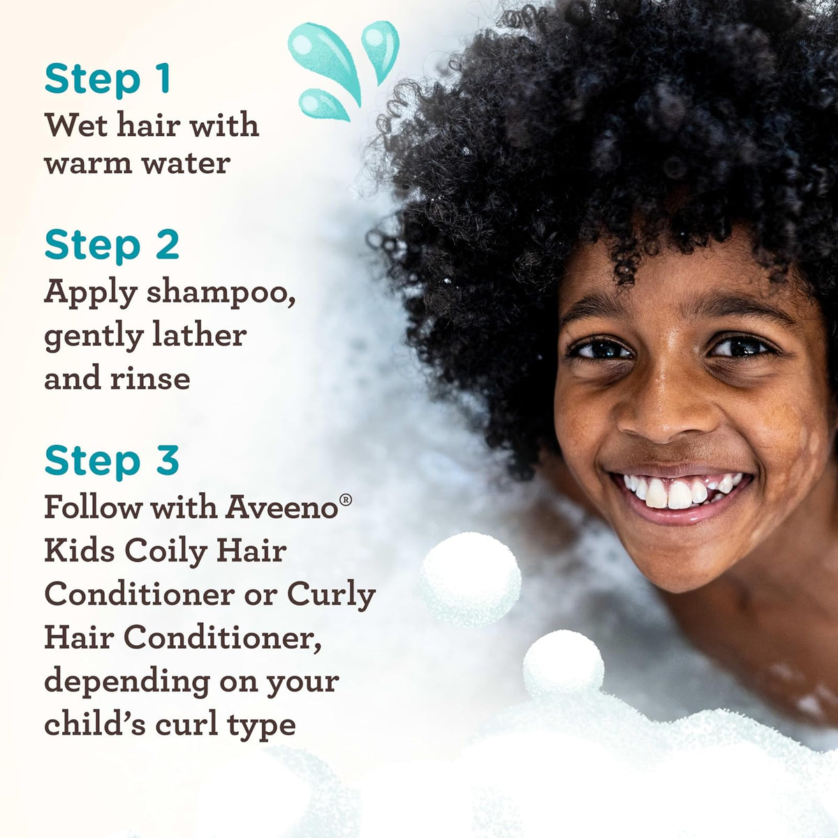Aveeno Kids shampooing pour cheveux bouclés 354 ml