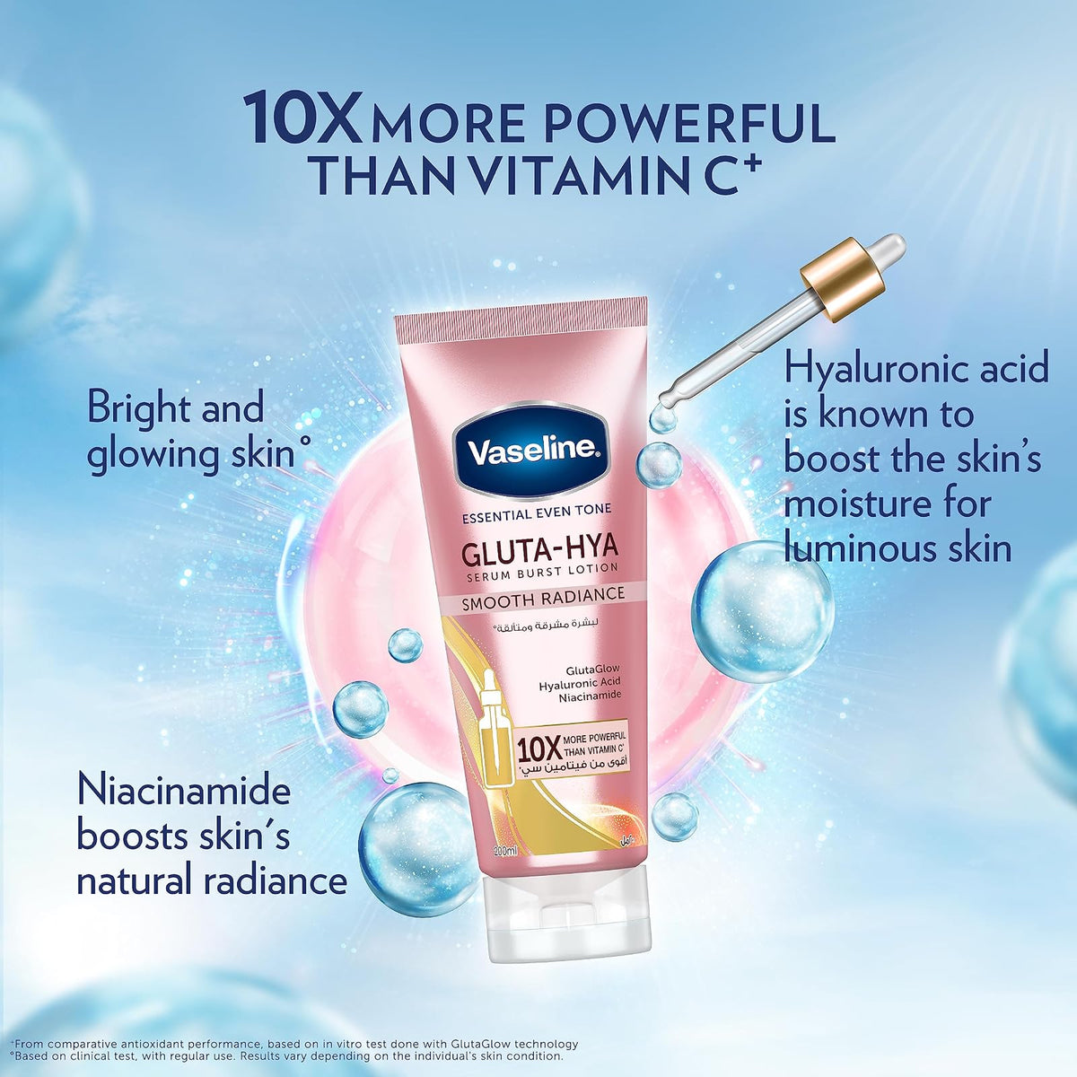 Vaseline Gluta-Hya lotion corps Smooth Radiance, 200 ml