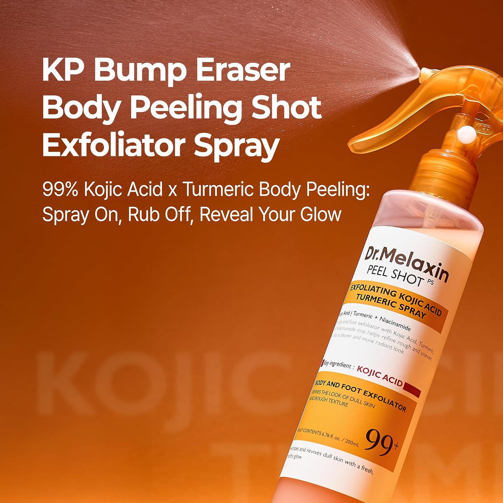 Dr.Melaxin Peel Shot Kojic Acid Turmeric spray corps, 200 ml