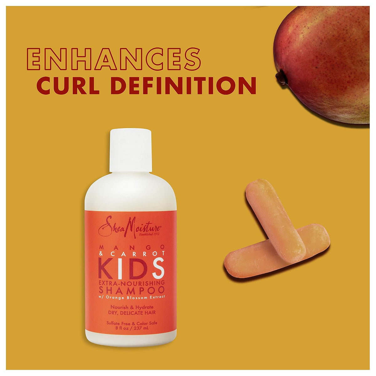 SheaMoisture Kids shampooing mangue et carotte 680 ml