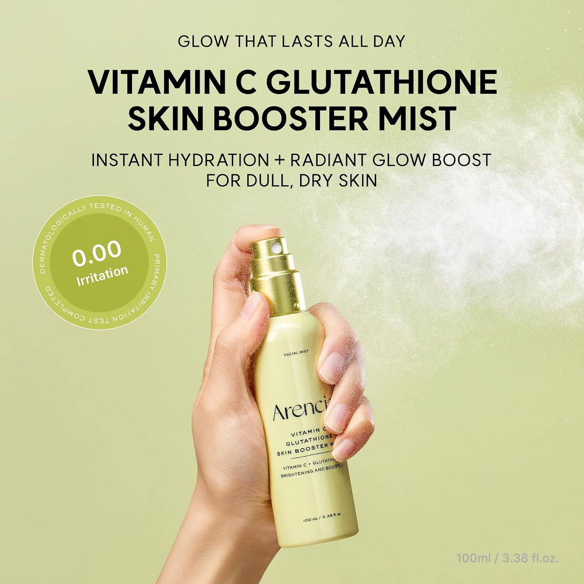 Arencia Vitamin C Glutathione brume éclat, 100 ml