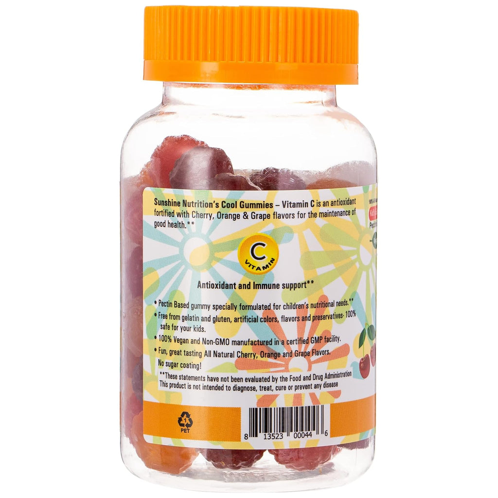 Sunshine Nutrition Cool Gummies vitamine C enfants, 60 gommes
