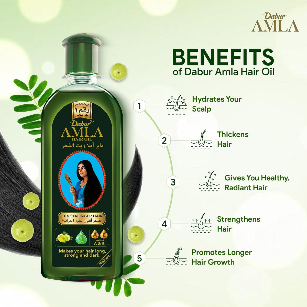 Dabur Amla huile capillaire 200 ml