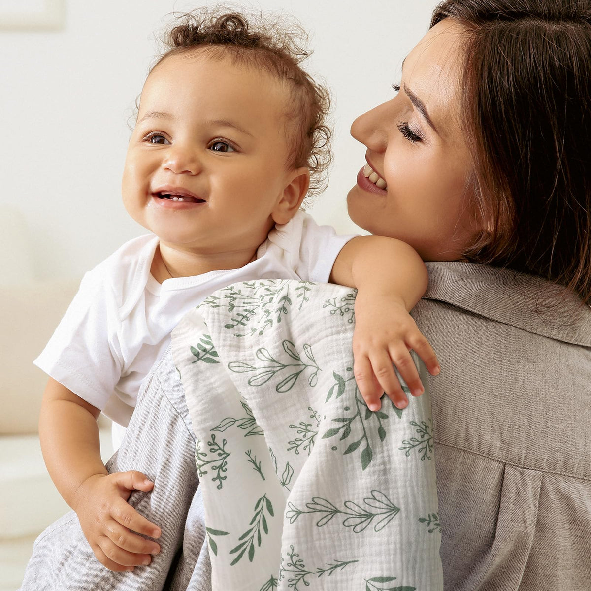 Lyrichom Baby maxi langes en mousseline, lot de 3 (97 x 102 cm)