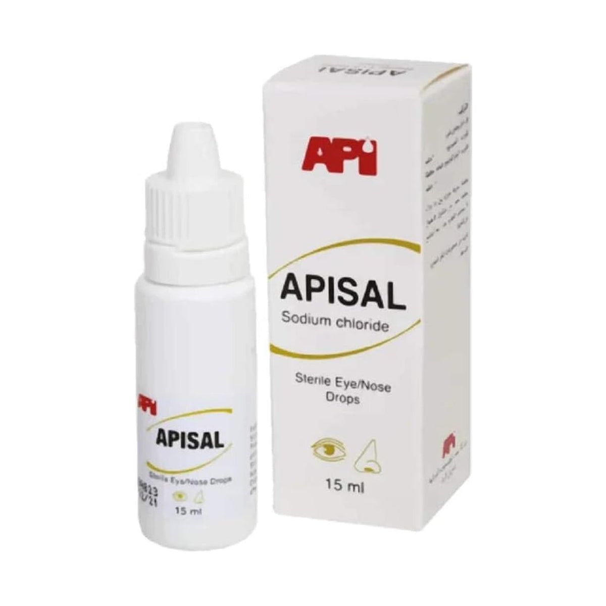 Apisal sérum physiologique stérile pour le nez et les yeux, 15 ml