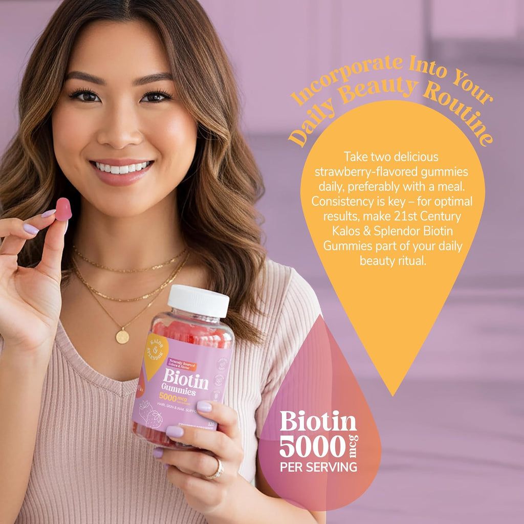 21st Century biotine 2500 mcg, 120 gommes
