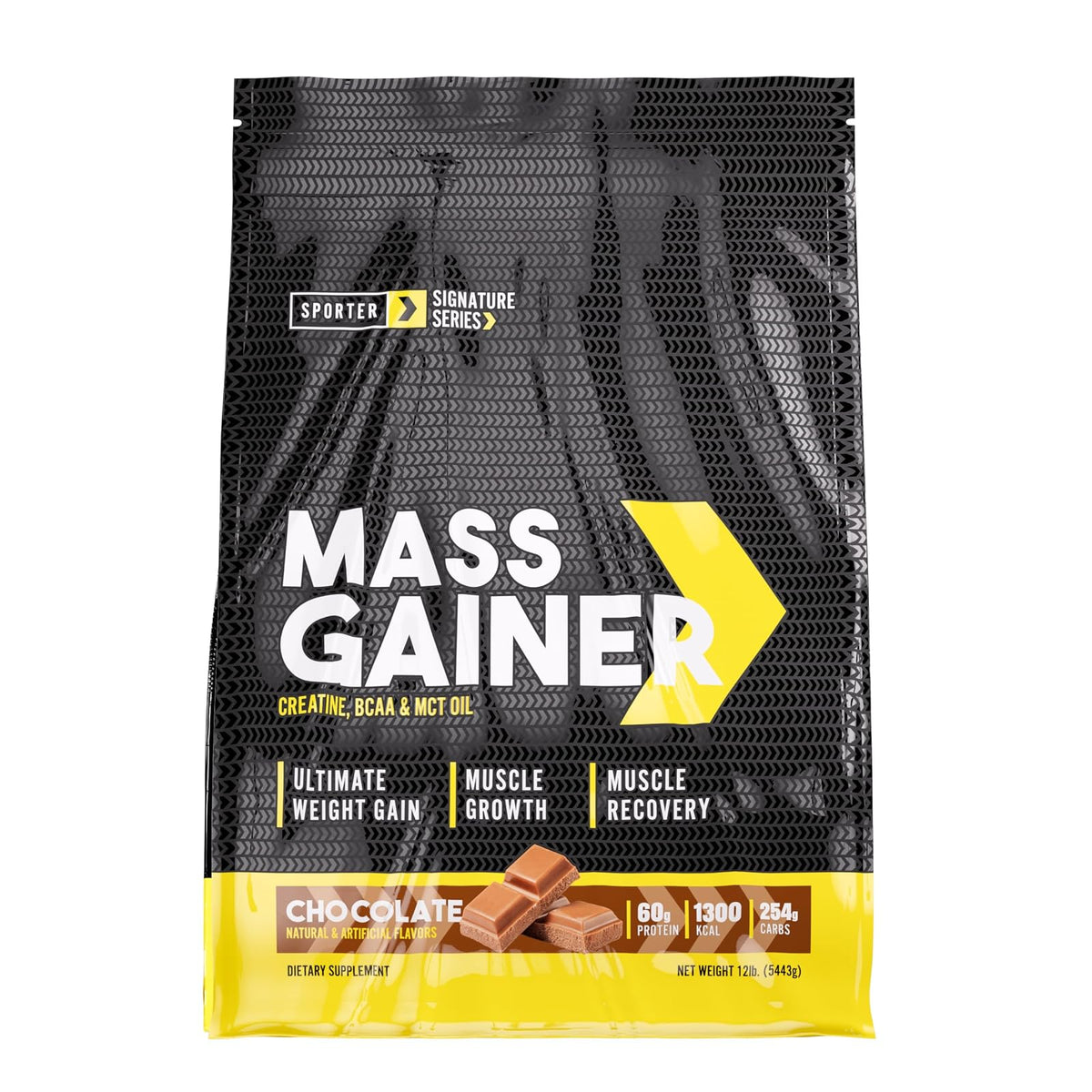 Sporter mass gainer avec créatine, BCAA et MCT
