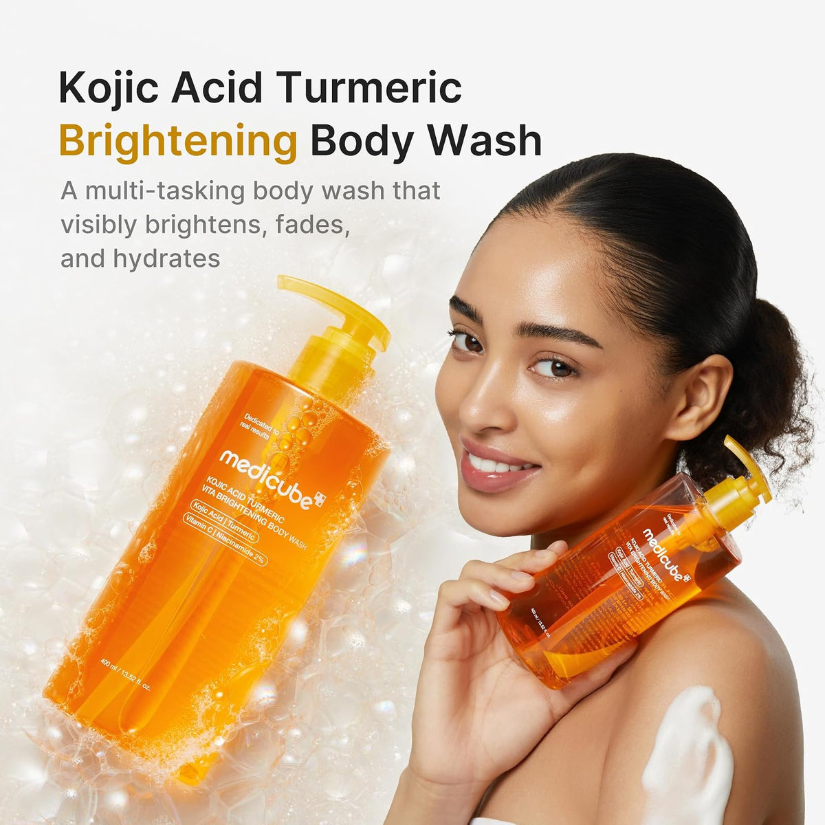 Medicube Kojic Acid Turmeric Vita gel douche, 400 ml
