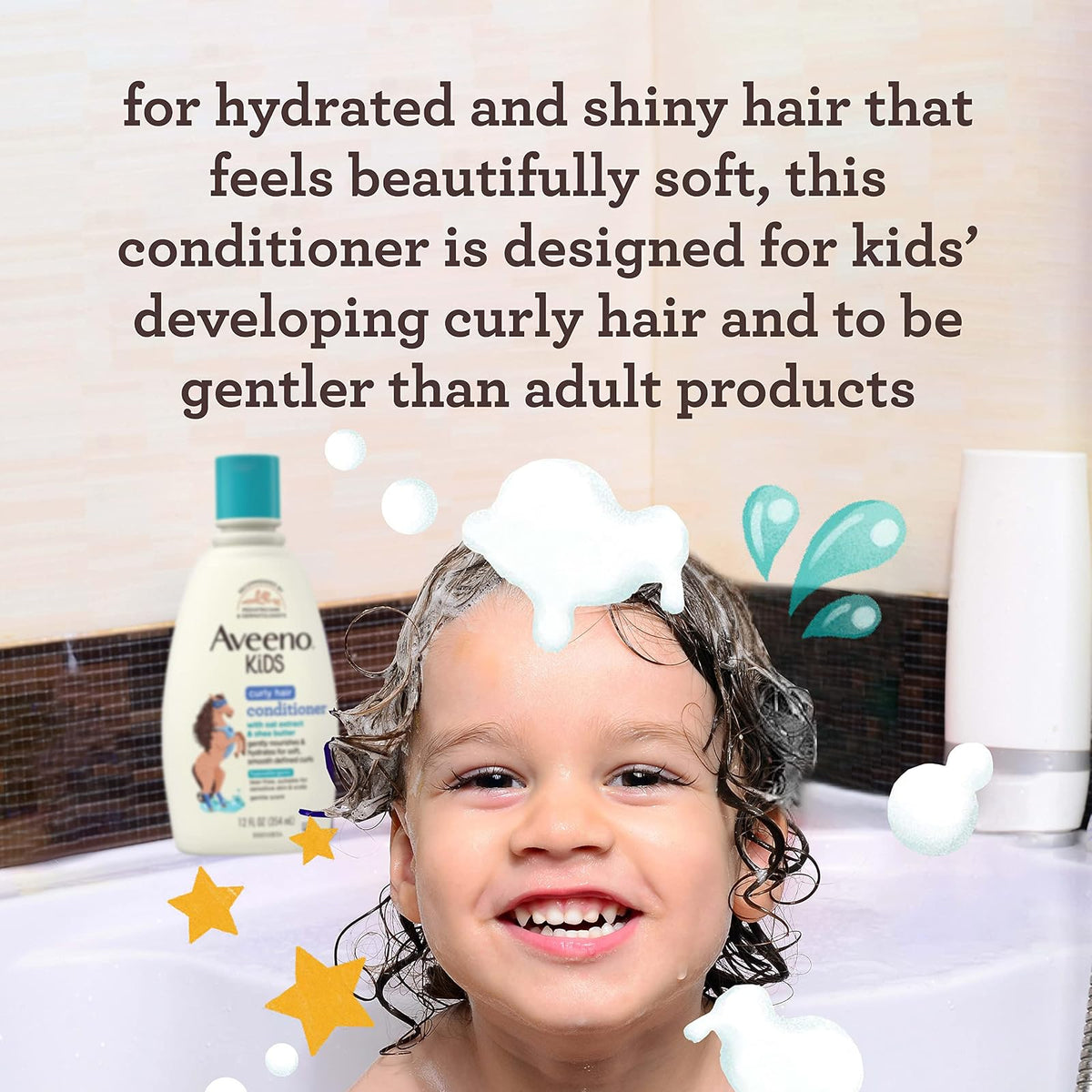 Aveeno Kids après-shampooing pour cheveux bouclés 354 ml