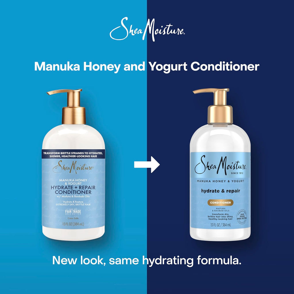 SheaMoisture après-shampooing réparateur miel de manuka et yaourt 384 ml