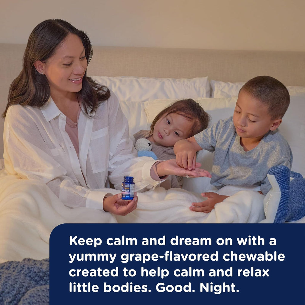 Mommy's Bliss Kids Sleep mélatonine 1 mg à croquer, dès 3 ans, goût raisin, 35 comprimés