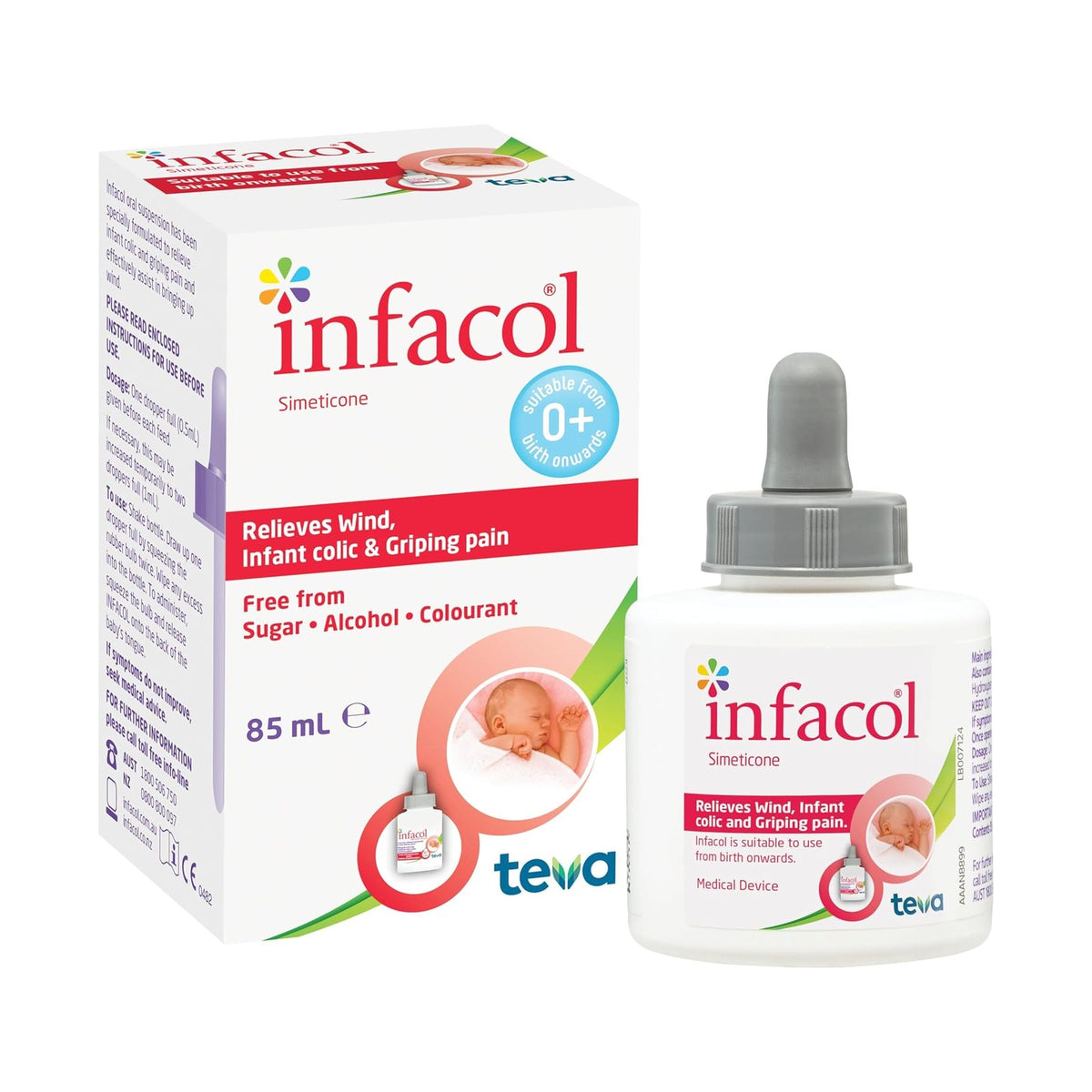 Infacol gouttes anti-coliques à la siméticone pour nourrisson, 85 ml