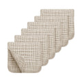 Looxii langes en mousseline 6 couches, lot de 6 (50 x 25 cm)