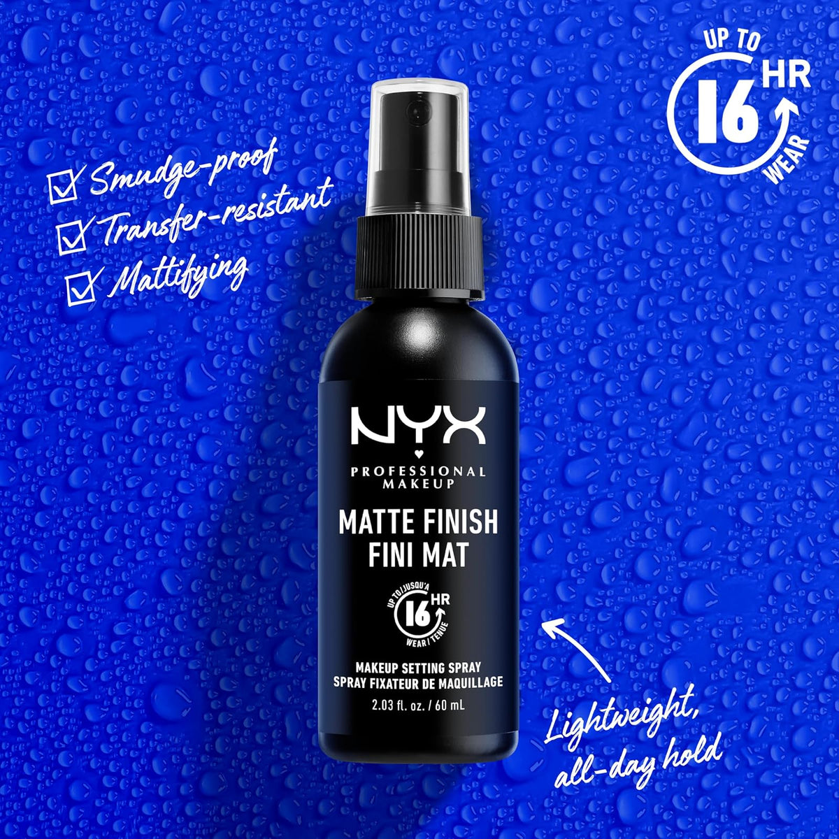 NYX Matte Finish spray fixateur mat