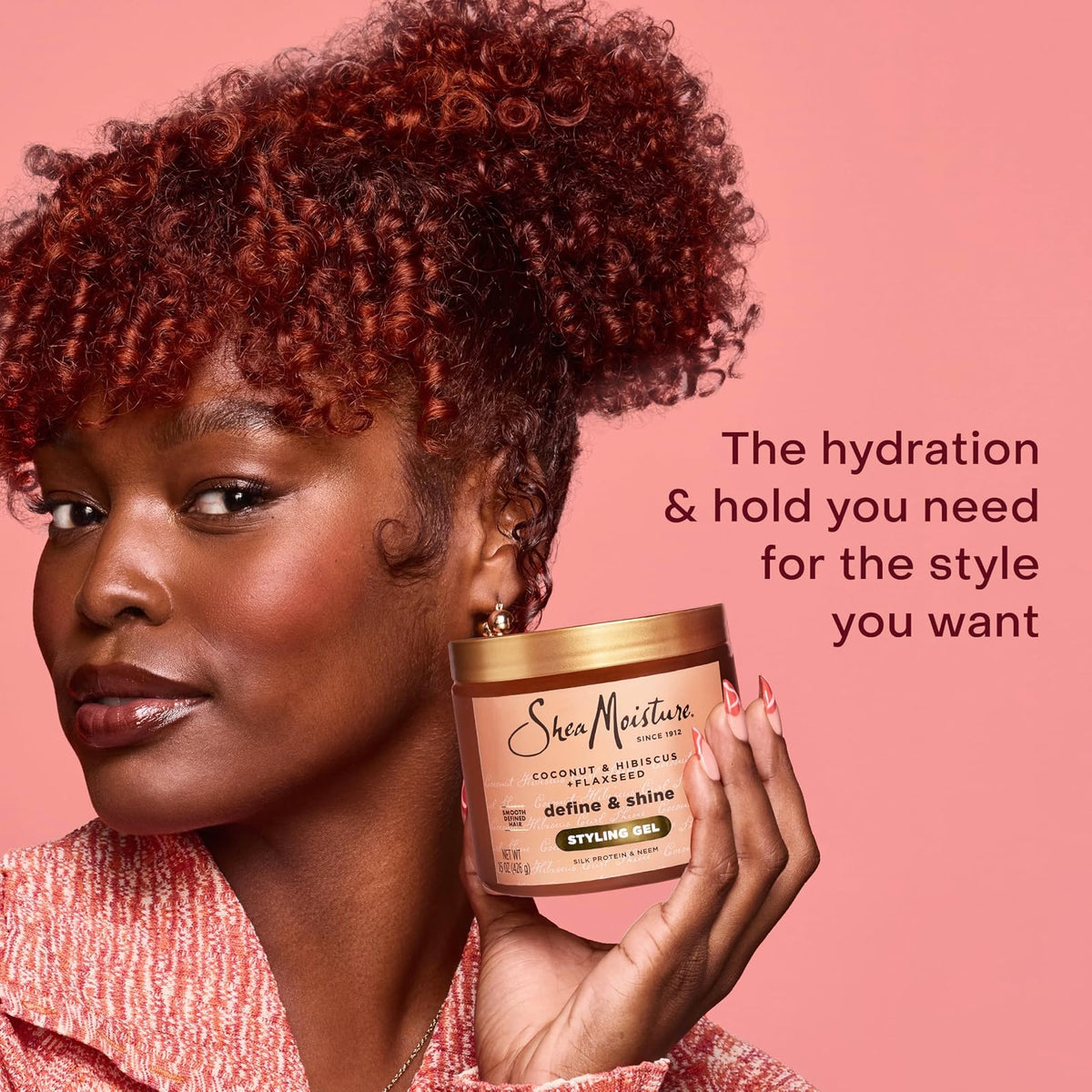 SheaMoisture Define & Shine gel coiffant coco et hibiscus 425 g