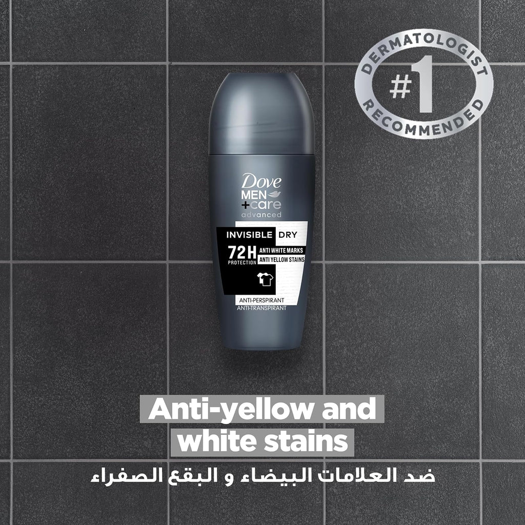 Dove Men+Care déodorant bille Invisible Dry 72 h 50 ml