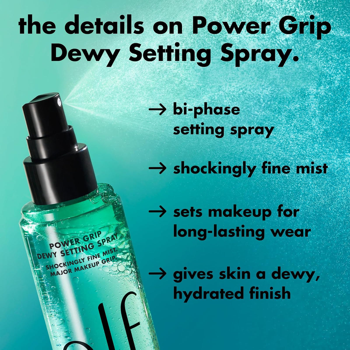 e.l.f. Power Grip Dewy Setting Spray 80 ml · photo 3