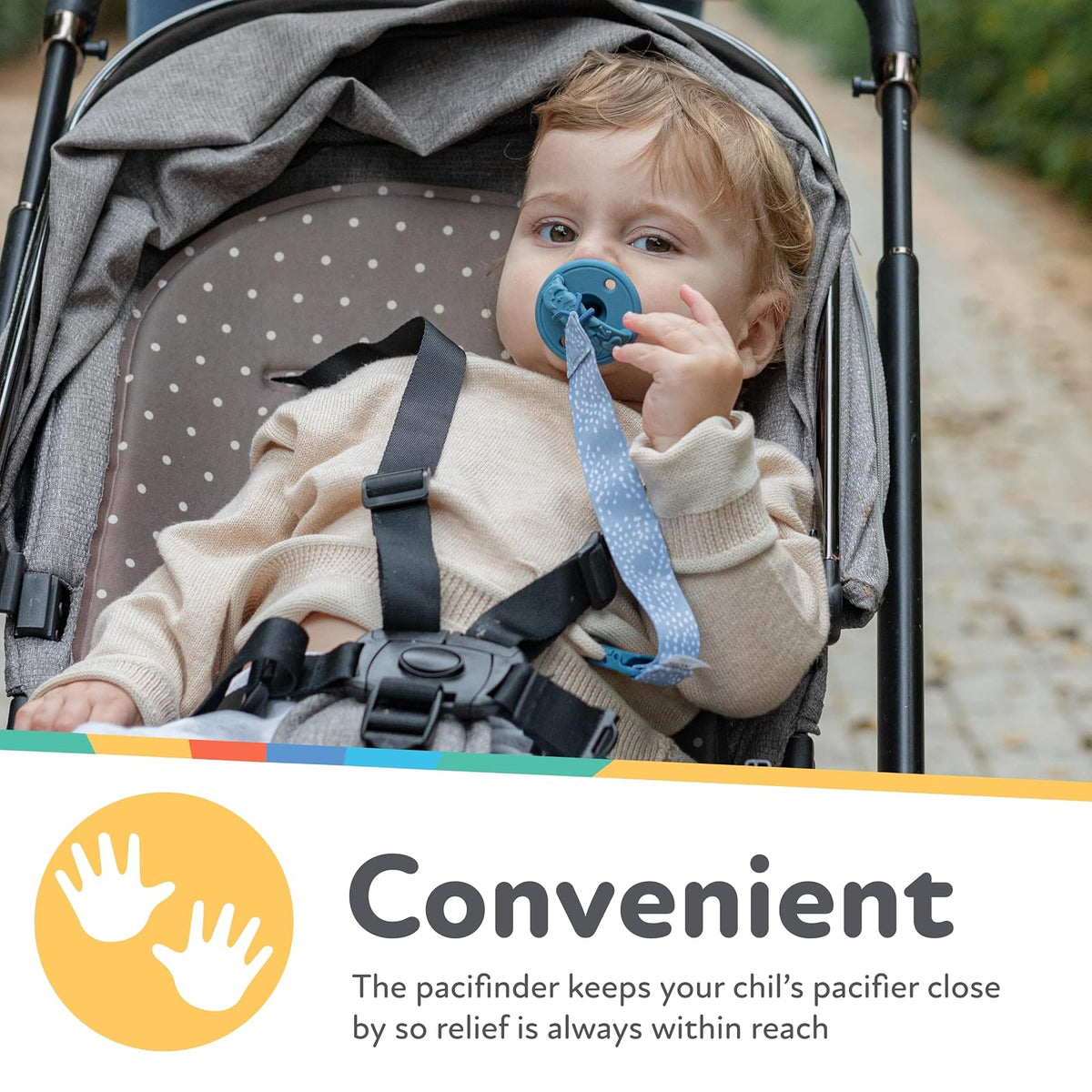 Nuby Pacifinder attache-tétine, lot de 2