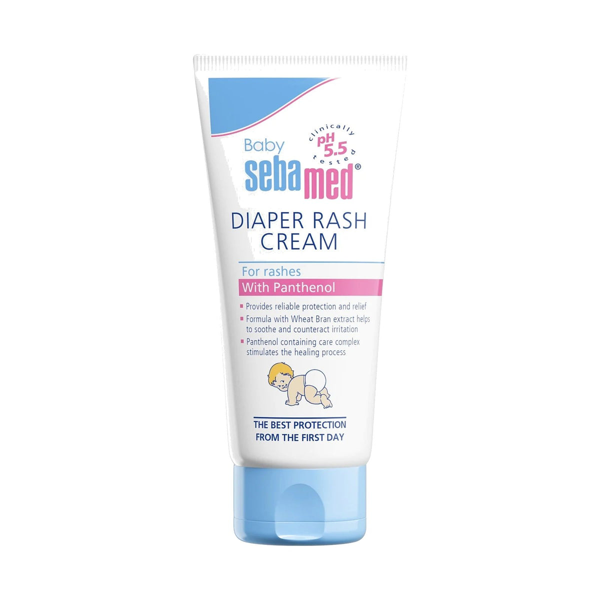 Tube de crème protectrice Sebamed Baby Diaper Rash Cream de 100 ml pour le change, photo produit