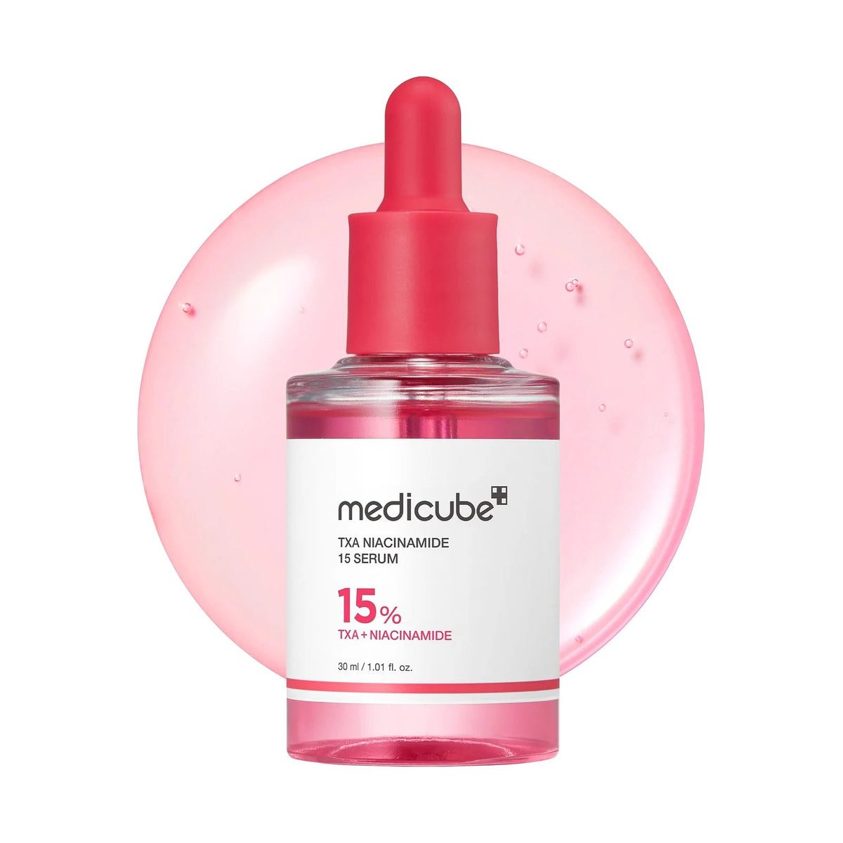 Sérum Medicube TXA Niacinamide 15 %, flacon de 30 ml, photo du produit seul, vue de face
