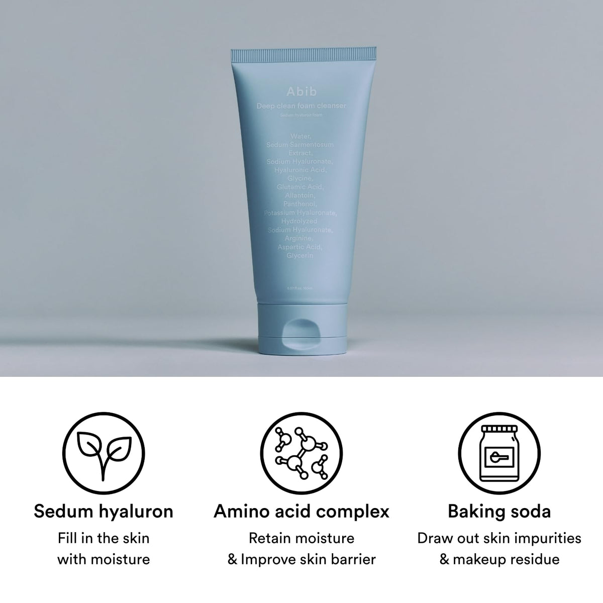 Abib Sedum Hyaluron nettoyant moussant, 150 ml · photo 2